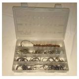 Necklaces and bracelets in organizer.