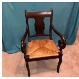 Woven bottom chair