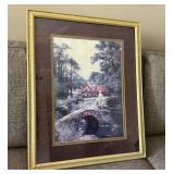 Framed artwork "English Cottage"
