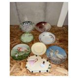 Assortment of china bowls and collector