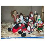 Santa and snowmen figurines