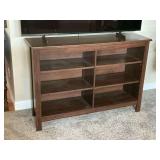 Wooden book case, adjustable shelves.