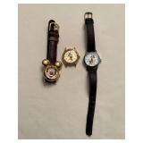 3 Mickey Mouse watches, missing one band.