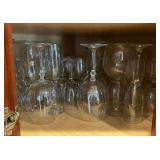 Stemware some monogrammed "W"