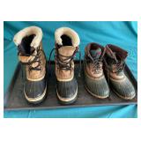 2 pairs of insulated boots, Thermalite size 11 and Kaufman Caribou Made in Canada size ??