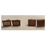 14K gold cufflinks marked 14K DET Germany