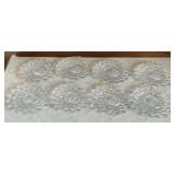 (8) 6" American Fostoria dessert plates