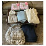 Flannel sheets Q size?, bath gift sets, blankets, etc.