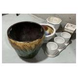 Flower pots, Haeger and others.