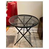 Folding metal garden table