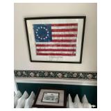 The First Stars and Stripes print and Academic Hall Southeast Missouri State University print