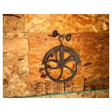 Vintage metal pulley