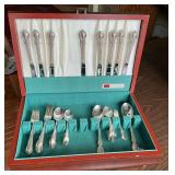 1847 Roger Bros. silverplate flatware in lined box