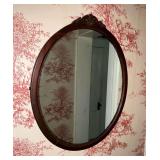 Antique oval mirror