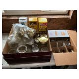 Canning jars and canning supplies