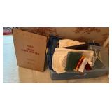 Table linens, mirrors, totes