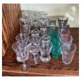 Collection of shot glasses and snifters