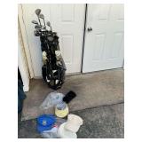 Ogio golf bag, right handed clubs