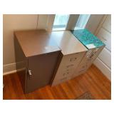2 Acorn 2-drawer file cabinets, Hon cabinet