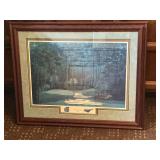 Framed and matted print, "The Dream Course"