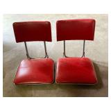 Pair of folding stadium seats
