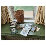 Decorative stamp dispenser, photo album, picture frame, bookmarks, etc.