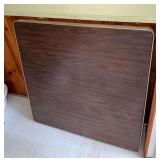 Square folding table