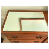 Bevel edge plate glass mirror