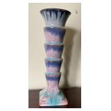 Deco style vase 1940 Diana pottery, 8 1/2" T.