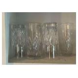 7 Waterford water glasses