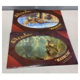 Pair of Safe Art magnetic signs