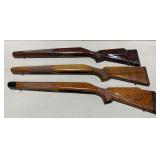 3 Remington wood stocks