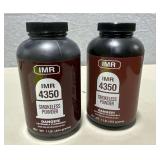 2 IMR 4350 smokeless powder, 1 lb. bottles