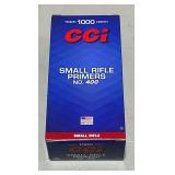 1000 CCI small rifle primers No. 400