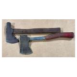 Pair of Keen Kutter hatchets