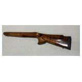 Wooden thumb hole gun stock