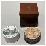 Browning die game set, Winchester dresser box