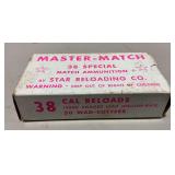 Master-Match 38 Special, 148 grain wad cutters, 49 rounds by Star Reloading Co.