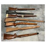 7 wood gun stocks, for projects all have been altered in some way