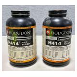2 Hodgdon H414 Rifle Powder, 1 lb. bottles