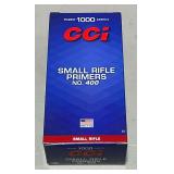 1000 CCI small rifle primers No. 400