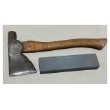Collins hatchet and sharpening stone