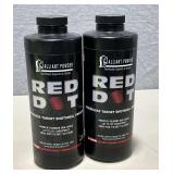 2 Alliant Powder Red Dot smokeless shotshell powder, 1 lb. bottles