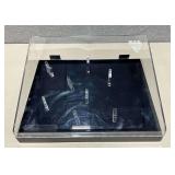 Buck knife display case, plastic, 15' W x 12' D x 5 1/5' T.