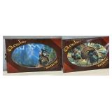 Pair of Safe Art magnetic signs