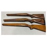 3 wood gun stocks