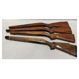 4 Remington wood gun stocks