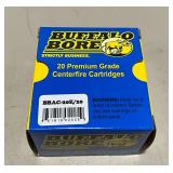 Ammunition Buffalo Bore, 38 Special, 125 grain low velocity JHP, 20 rounds
