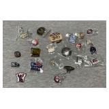 Hat pins, buttons