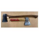 Keen Kutter axe 26' L and hatchet